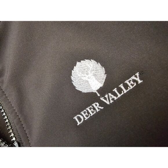 helly hansen Vest Men’s Small Gray Fleece Lined Soft shell Vest Company Logo - Picture 3 of 11